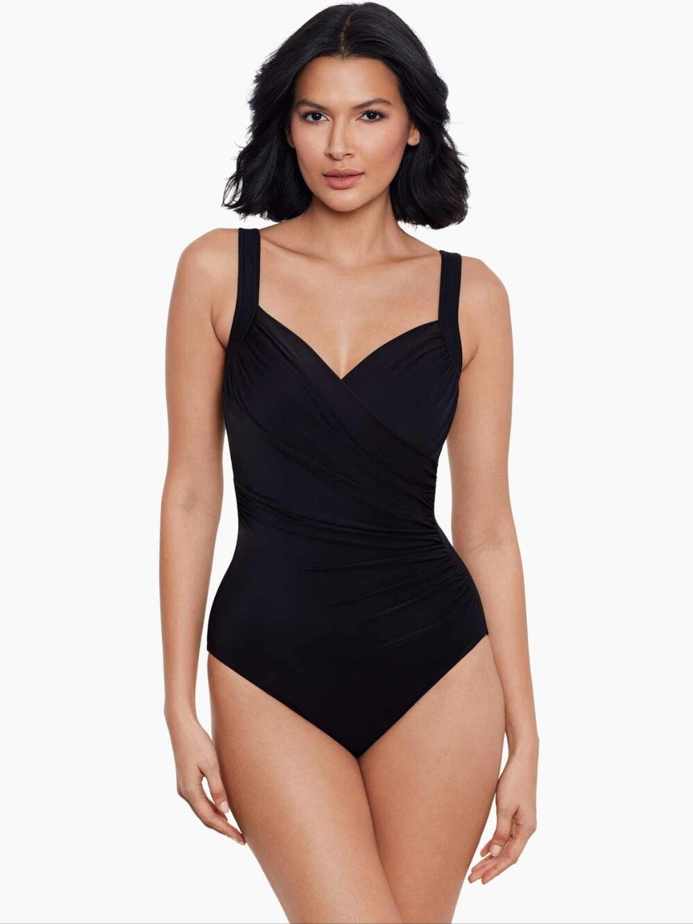 Miraclesuit Siren One Piece Swimsuit Size 20W Black - Picture 1 of 6